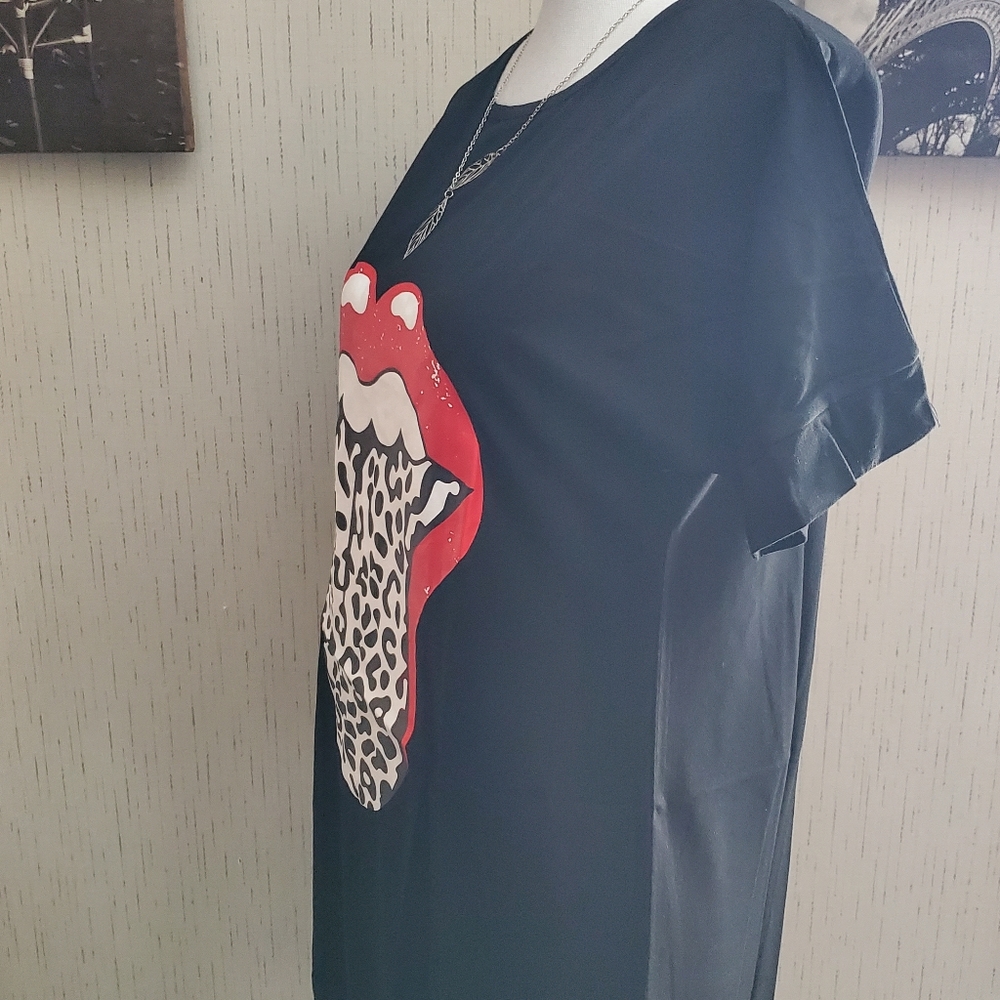 Leopard Lips Shirt Dress - Picture 6 of 7